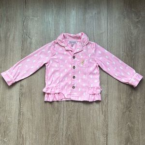 Juicy Couture Toddler Girl Pink & White Pajama Top Size 2T